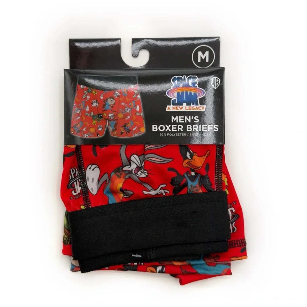 Looney Tunes Toons Space Jam Boxer Briefs Mens Size Medium Underwear Gift New